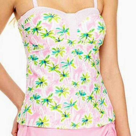Crown & Ivy  tankini swim top small NWT *D - Picture 4 of 6